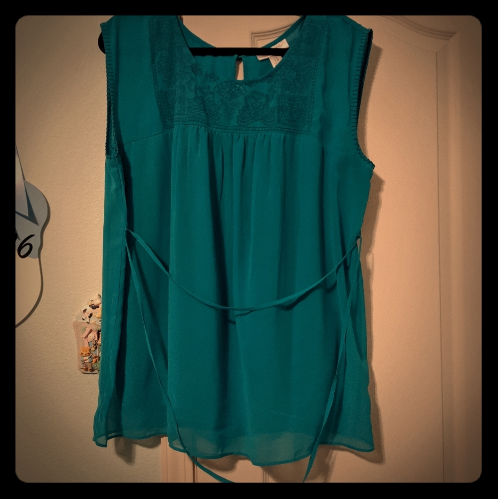 Motherhood Maternity Blue Blouse Size XL